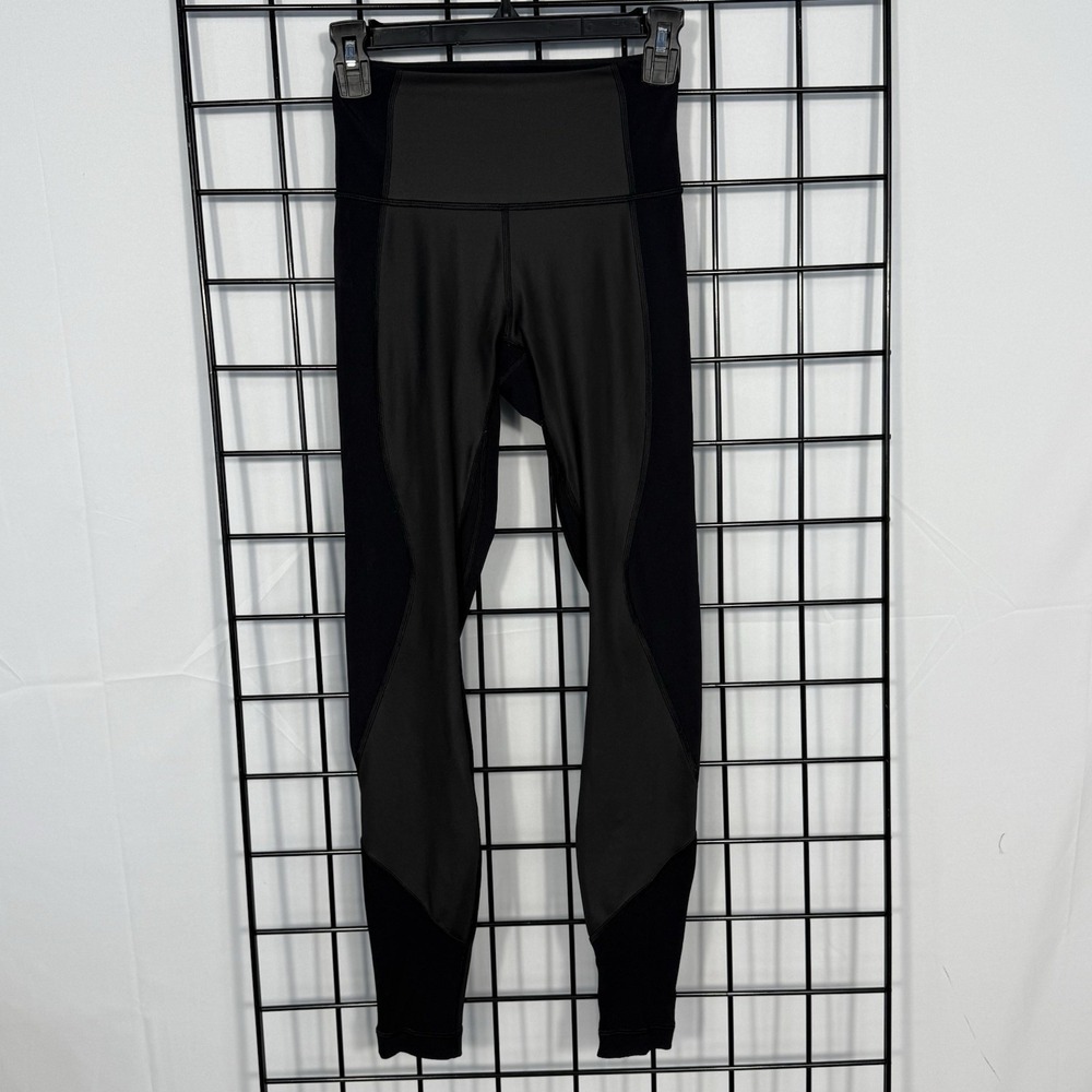 Lululemon Just Breathe Mesh Tight 28" Womens 4 Black Luxtreme Pant Yoga Pilates